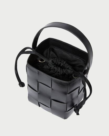 Loeffler Randall Discount | Laith Black Leather Bucket Bag