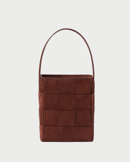 Loeffler Randall Premium | Laith Espresso Suede Bucket Bag