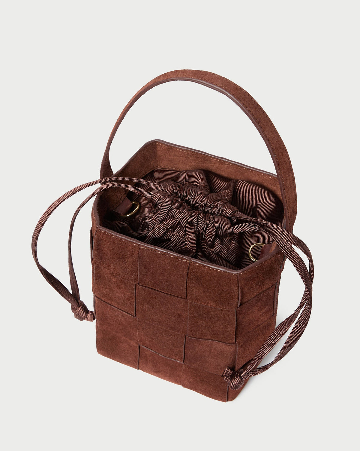 Loeffler Randall Premium | Laith Espresso Suede Bucket Bag