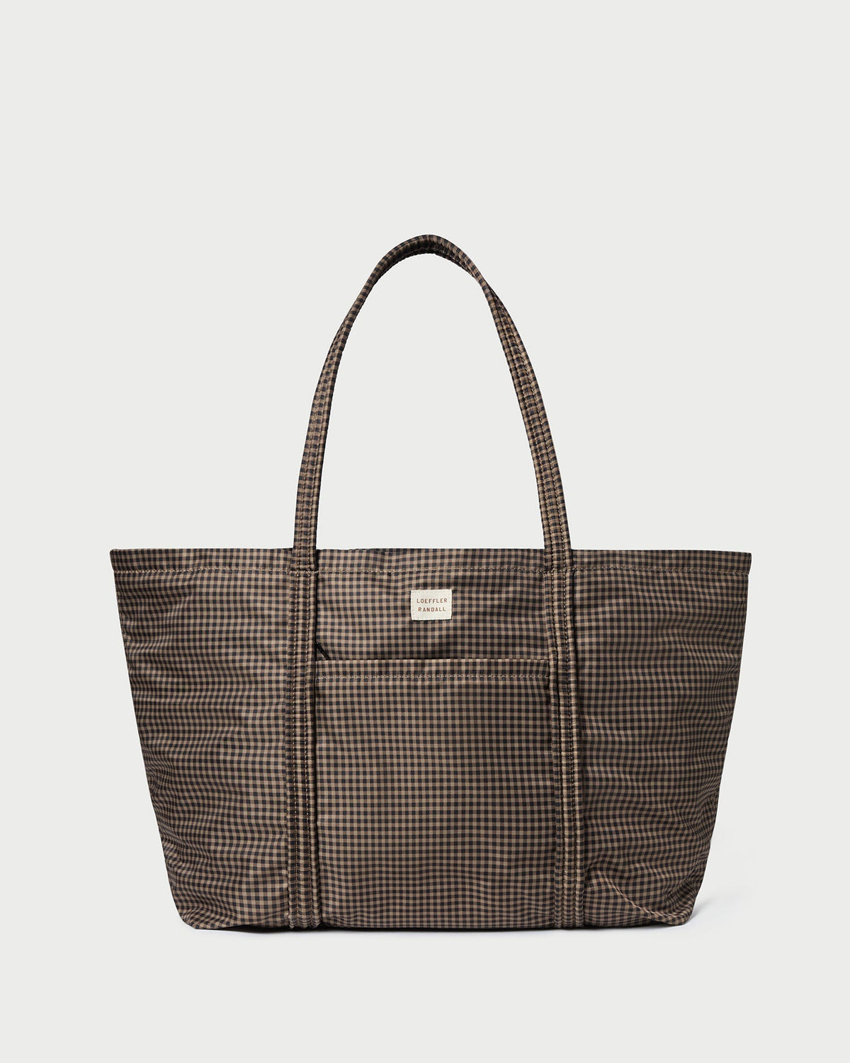 Loeffler Randall Smart Buy | Dina Brown/Black Check Travel Tote