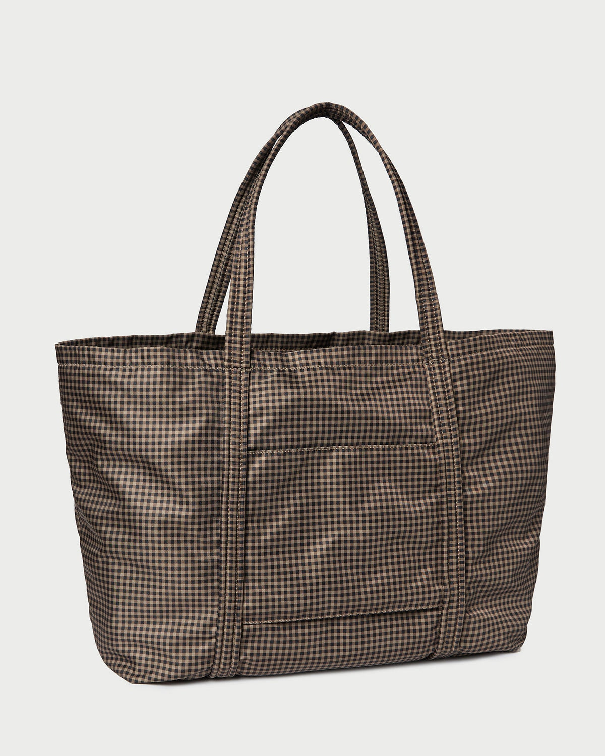 Loeffler Randall Smart Buy | Dina Brown/Black Check Travel Tote
