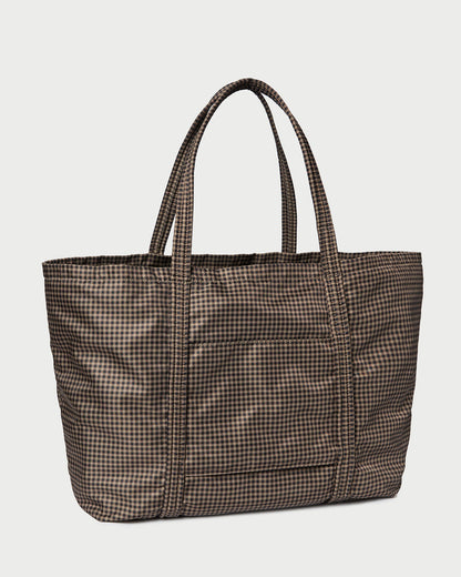Loeffler Randall Smart Buy | Dina Brown/Black Check Travel Tote