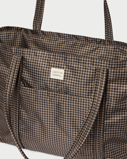 Loeffler Randall Smart Buy | Dina Brown/Black Check Travel Tote