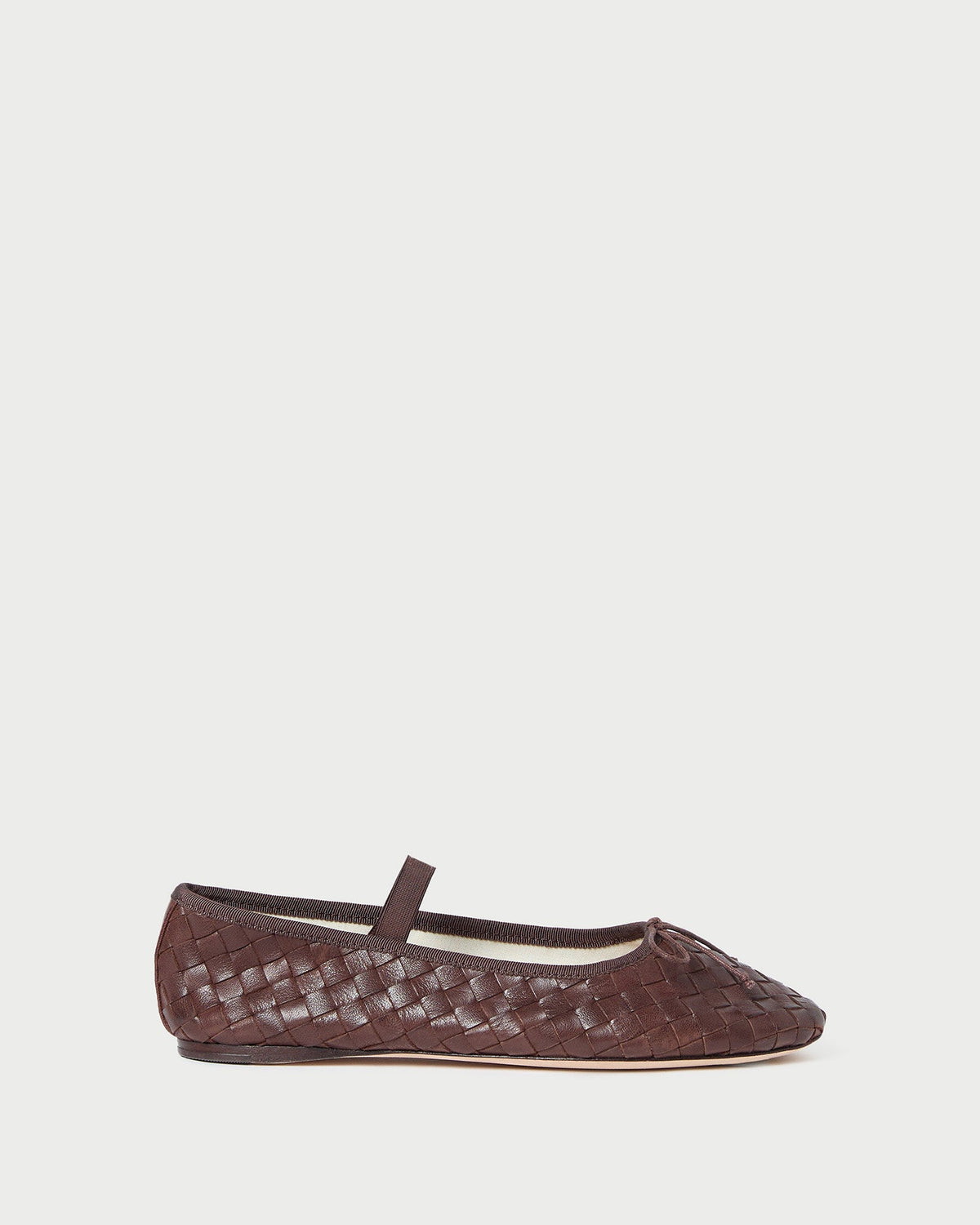 Loeffler Randall Quality | Leonie Espresso Woven Ballet Flat
