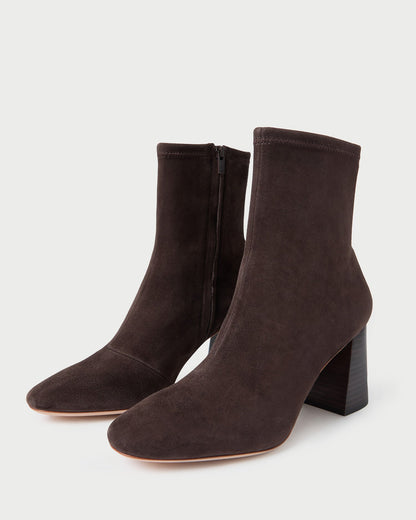 Loeffler Randall Deals | Elise Brown Suede Stretch Bootie