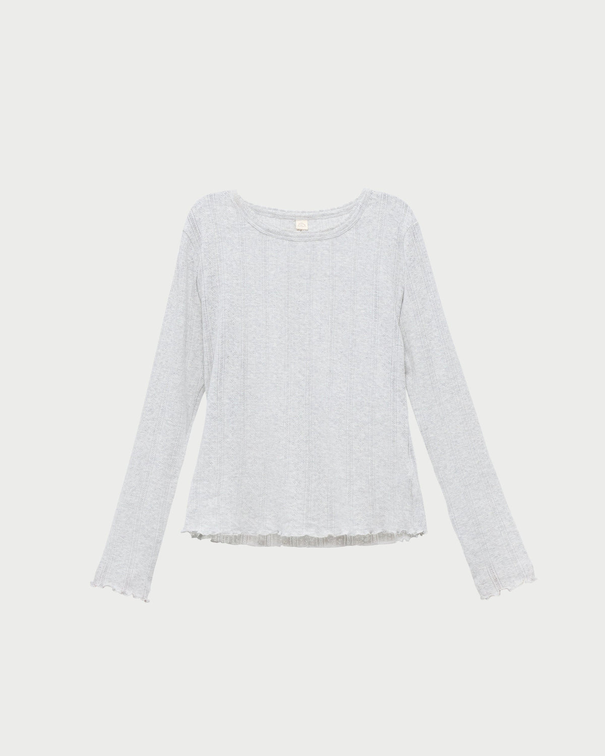 Loeffler Randall Signature | Lolo Pointelle Long-Sleeve Tee