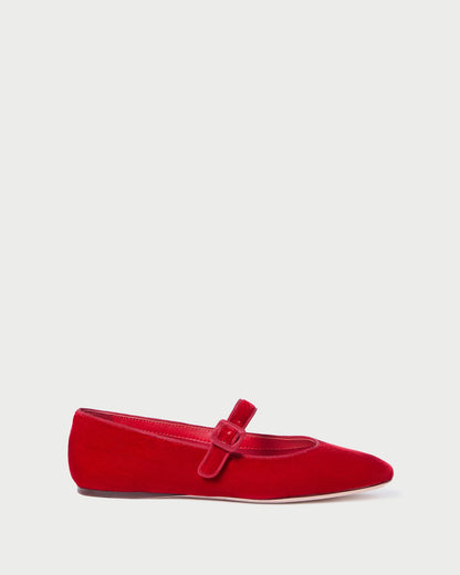 Loeffler Randall New | Ginger Red Velvet Mary Jane