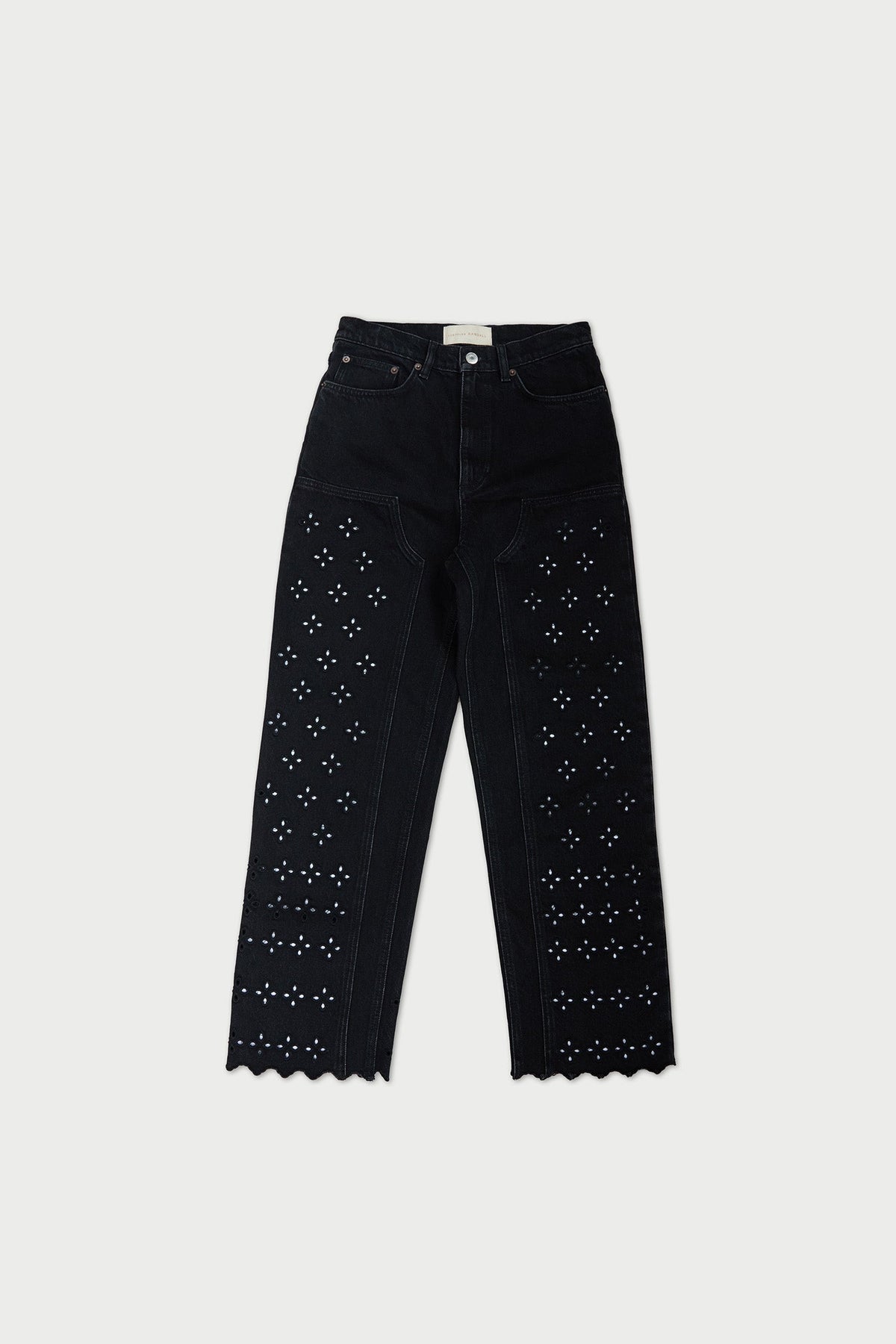 Loeffler Randall Classic | Demi Embroidered Pant