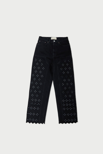 Loeffler Randall Classic | Demi Embroidered Pant