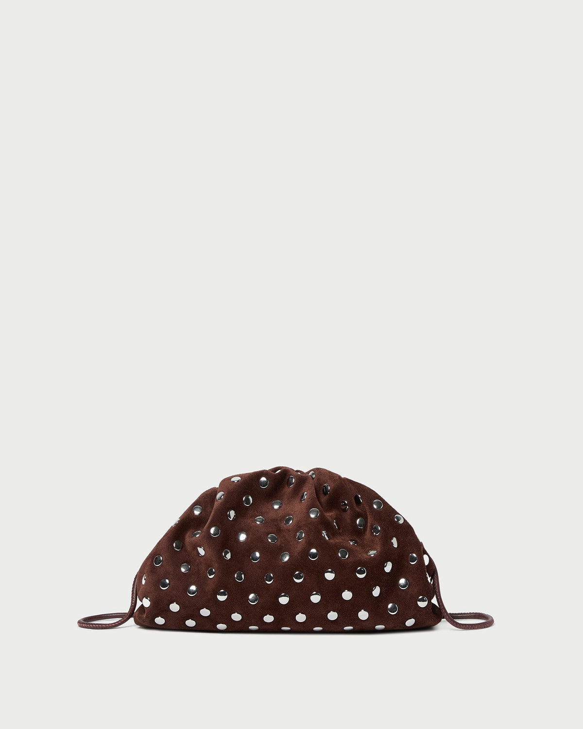 Loeffler Randall Customer Favorite | Bailey Espresso/Silver Dome Clutch