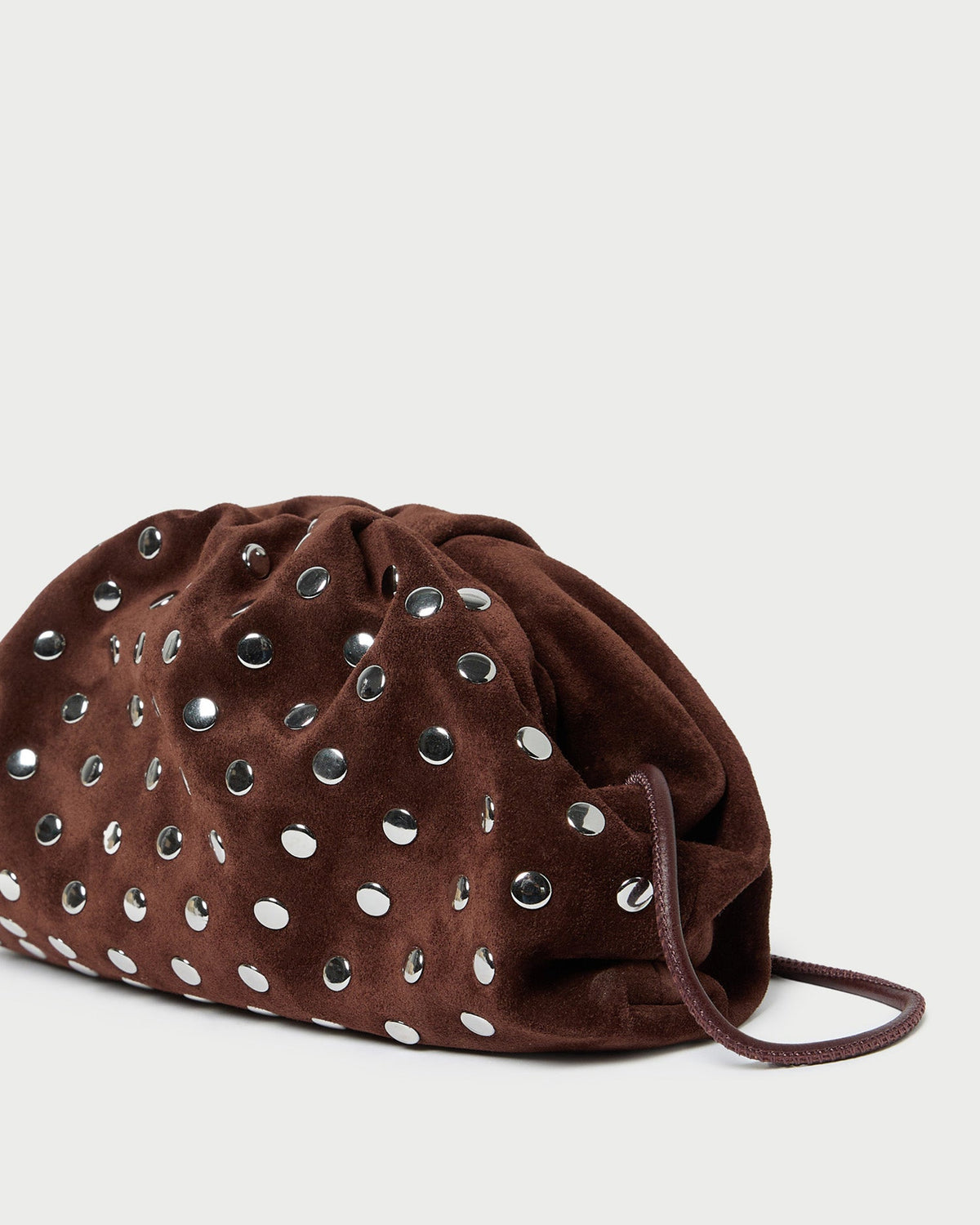 Loeffler Randall Customer Favorite | Bailey Espresso/Silver Dome Clutch