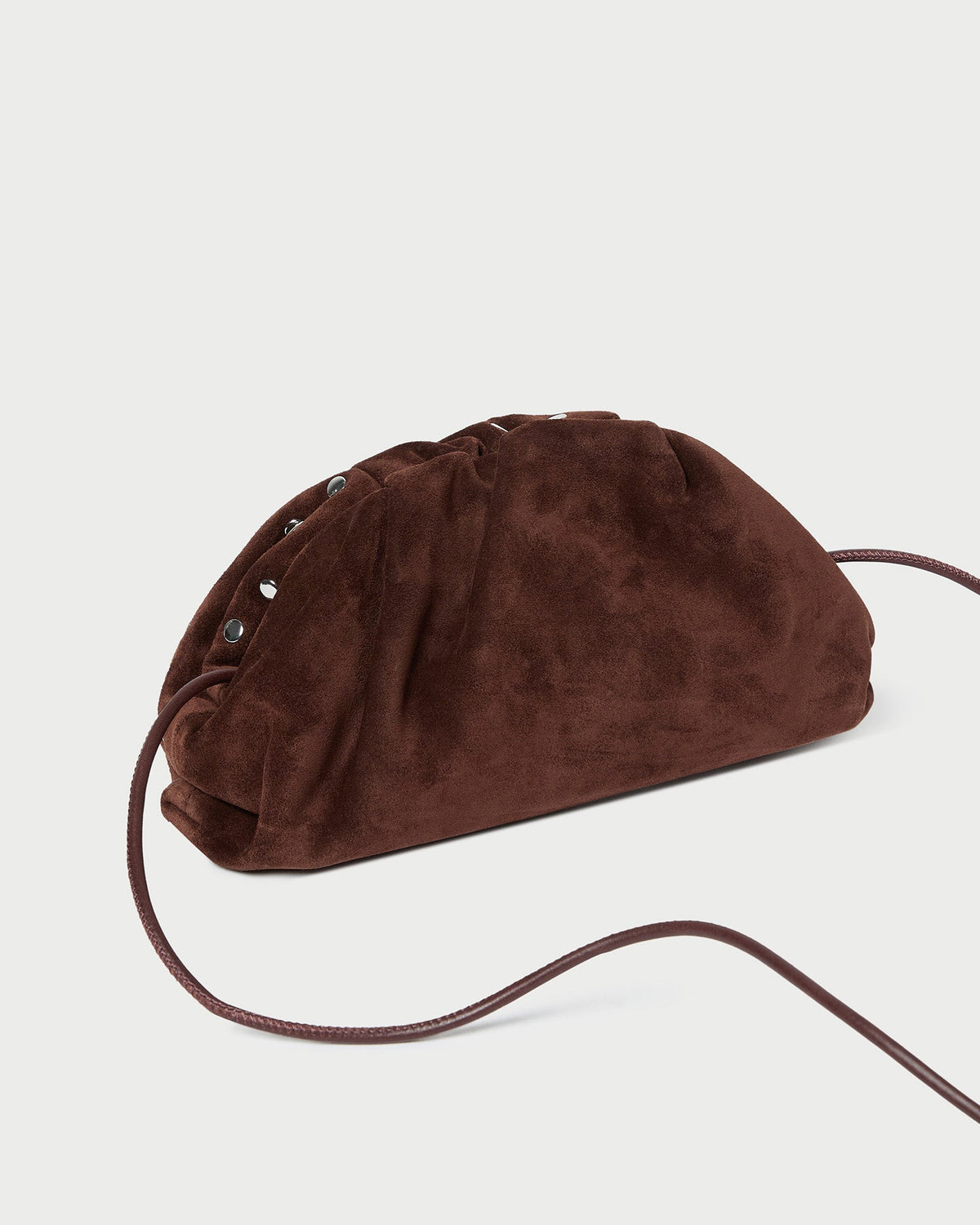 Loeffler Randall Customer Favorite | Bailey Espresso/Silver Dome Clutch