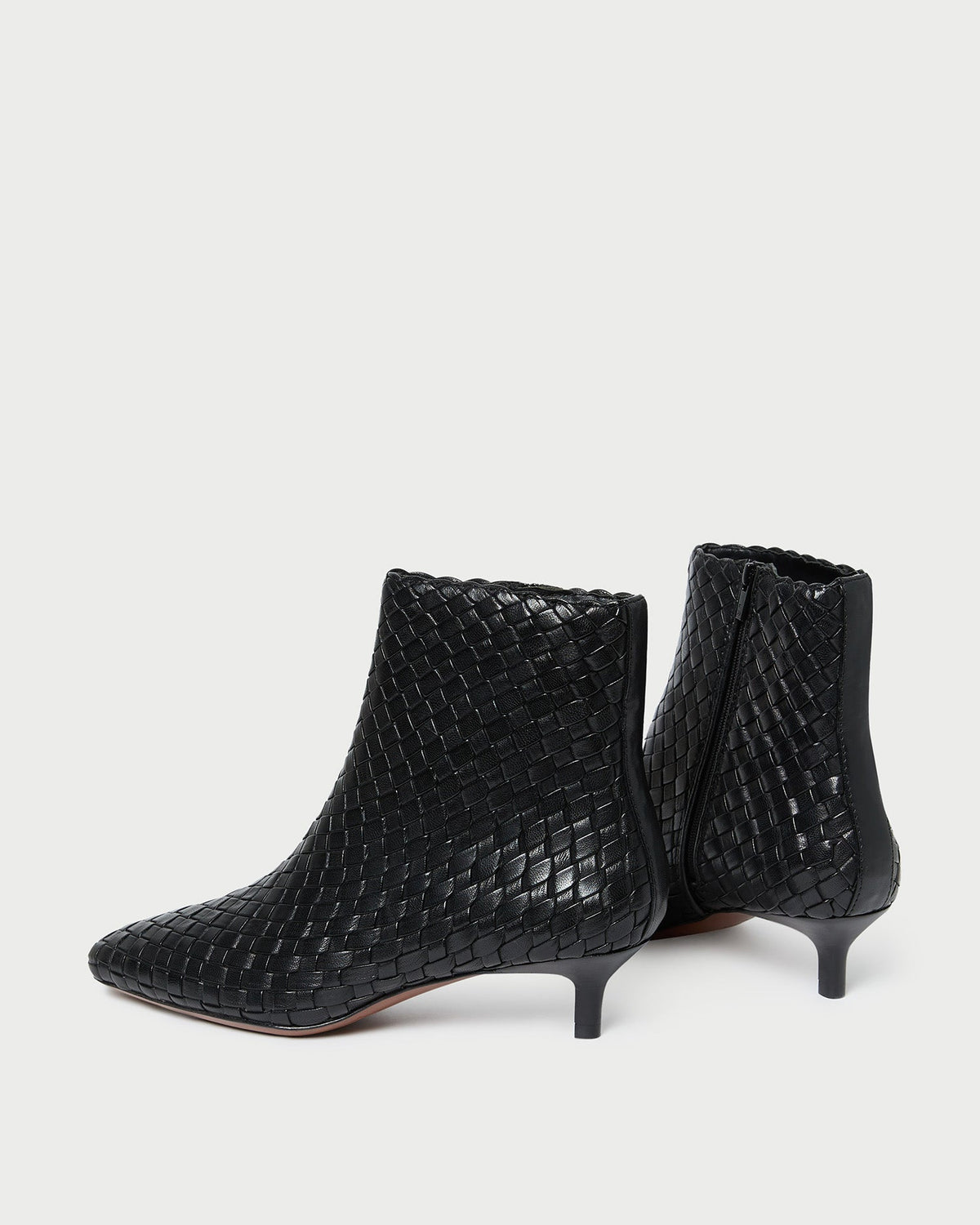 Loeffler Randall Hot Sale | Marcella Black Woven Ankle Boot