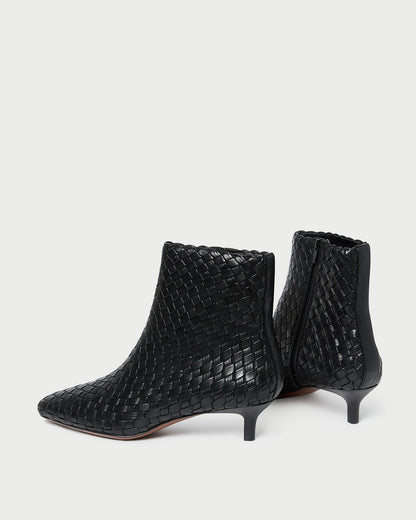 Loeffler Randall Hot Sale | Marcella Black Woven Ankle Boot