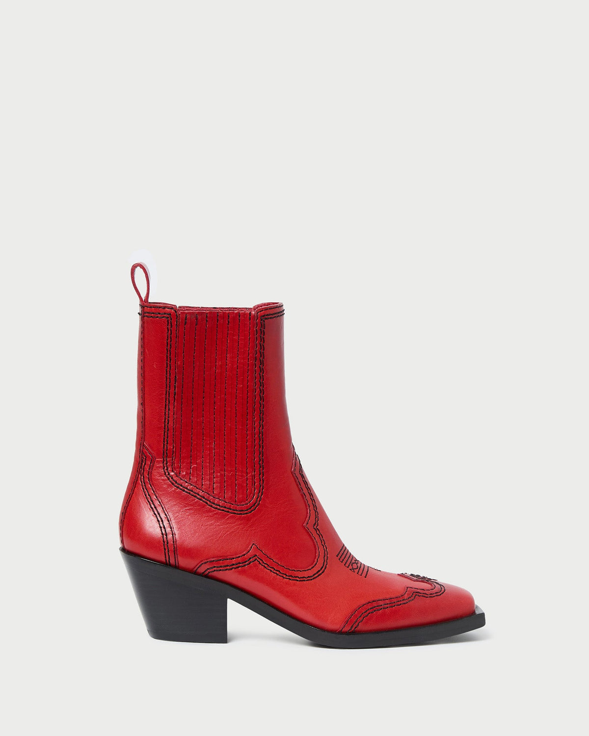 Loeffler Randall Exclusive | Agnes Red Leather Western Boot