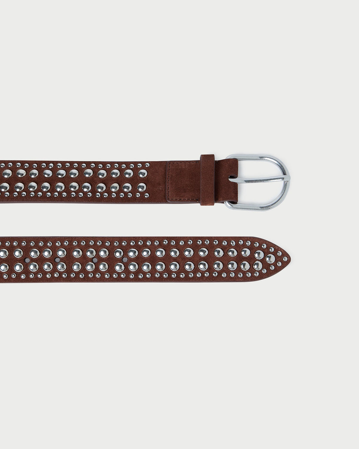 Loeffler Randall Latest | Isaac Espresso/Silver Studded Belt