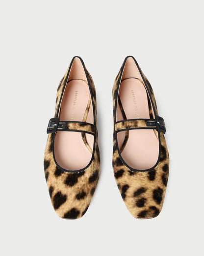 Loeffler Randall Trending | Ginger Leopard Velvet Mary Jane