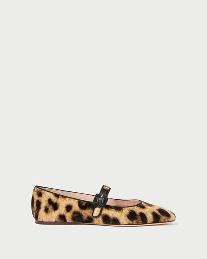 Loeffler Randall Trending | Ginger Leopard Velvet Mary Jane