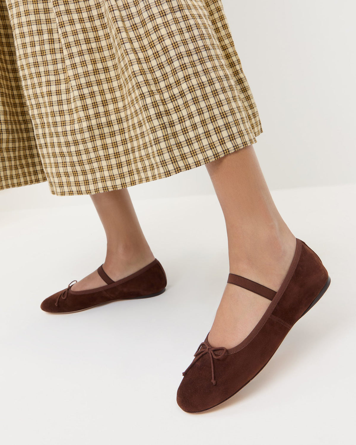 Loeffler Randall Trusted | Leonie Espresso Suede Ballet Flat