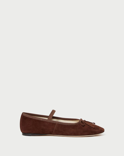 Loeffler Randall Trusted | Leonie Espresso Suede Ballet Flat