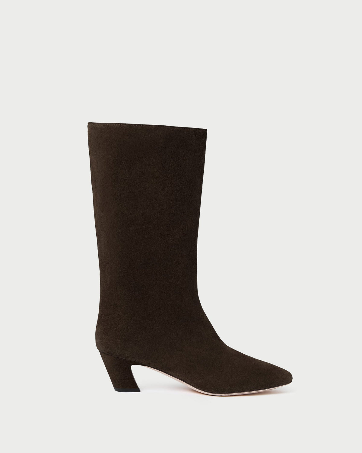 Loeffler Randall Classic | Cleo Brown Suede Mid-Calf Boot