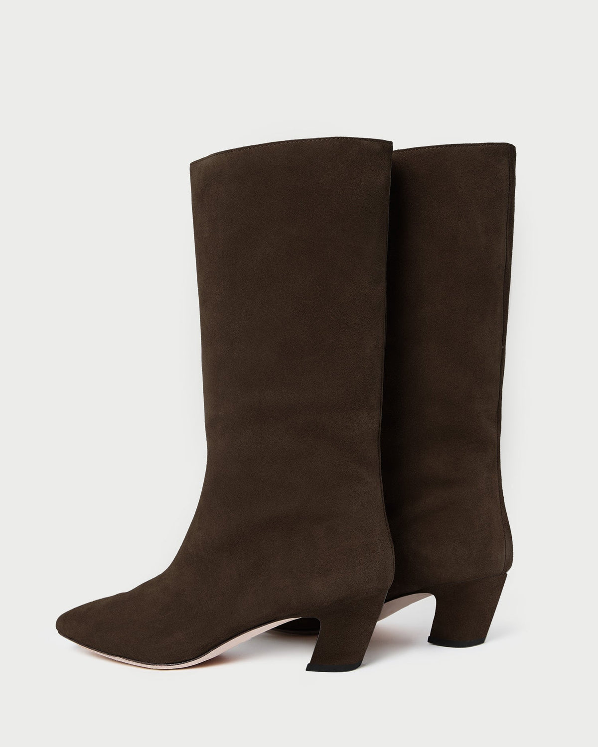 Loeffler Randall Classic | Cleo Brown Suede Mid-Calf Boot