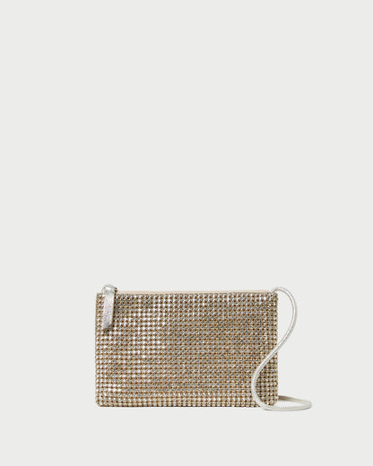Loeffler Randall Quality | Yasmine Gold Diamanté Crossbody