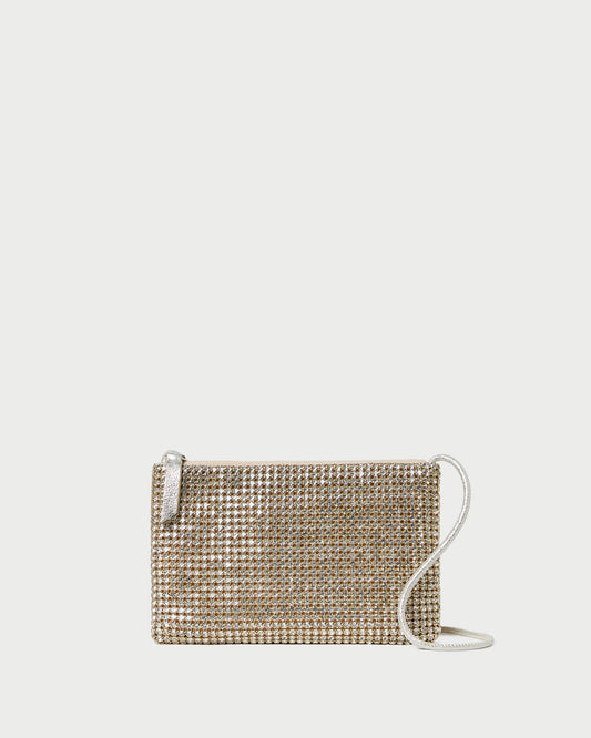 Loeffler Randall Quality | Yasmine Gold Diamanté Crossbody