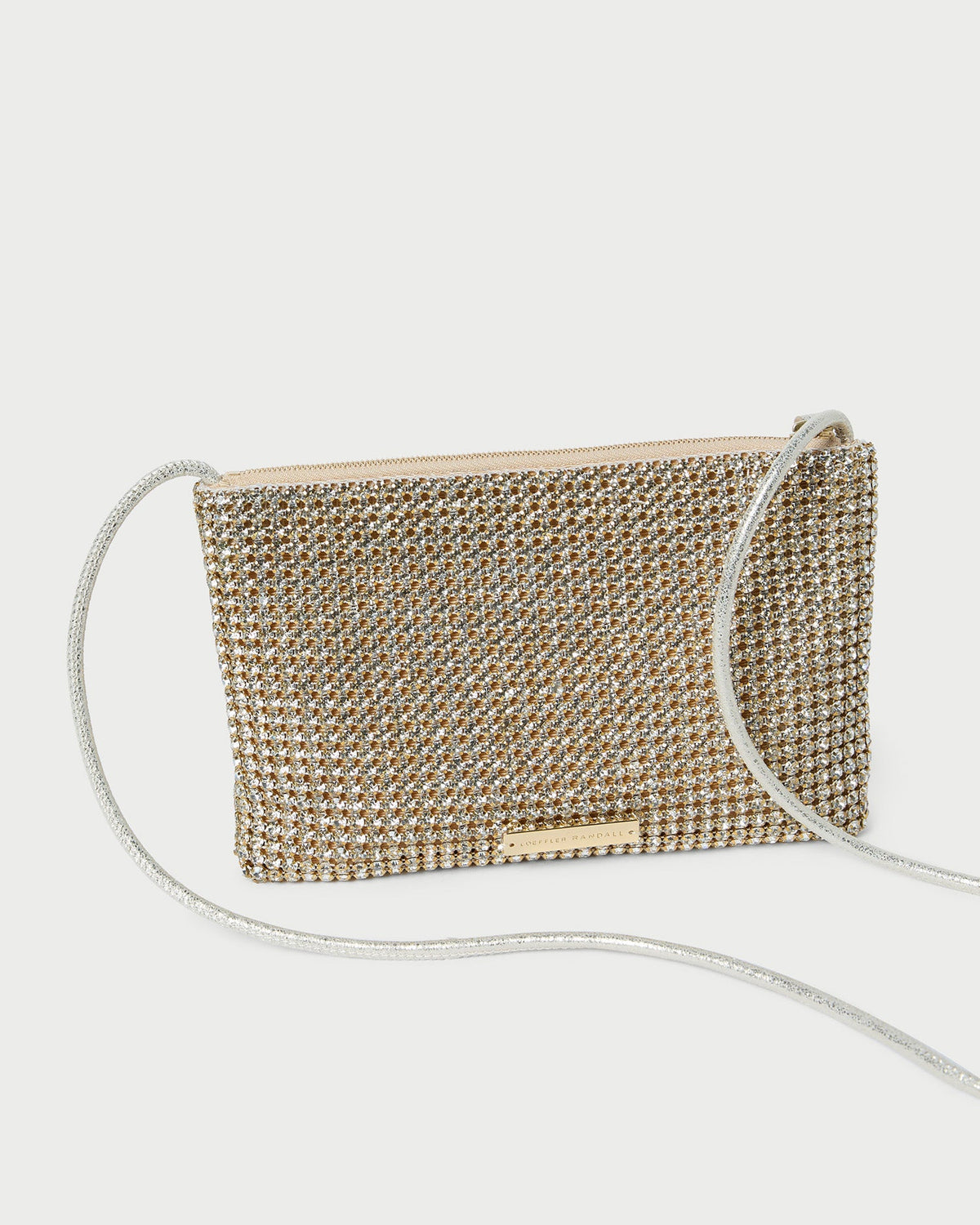 Loeffler Randall Quality | Yasmine Gold Diamanté Crossbody