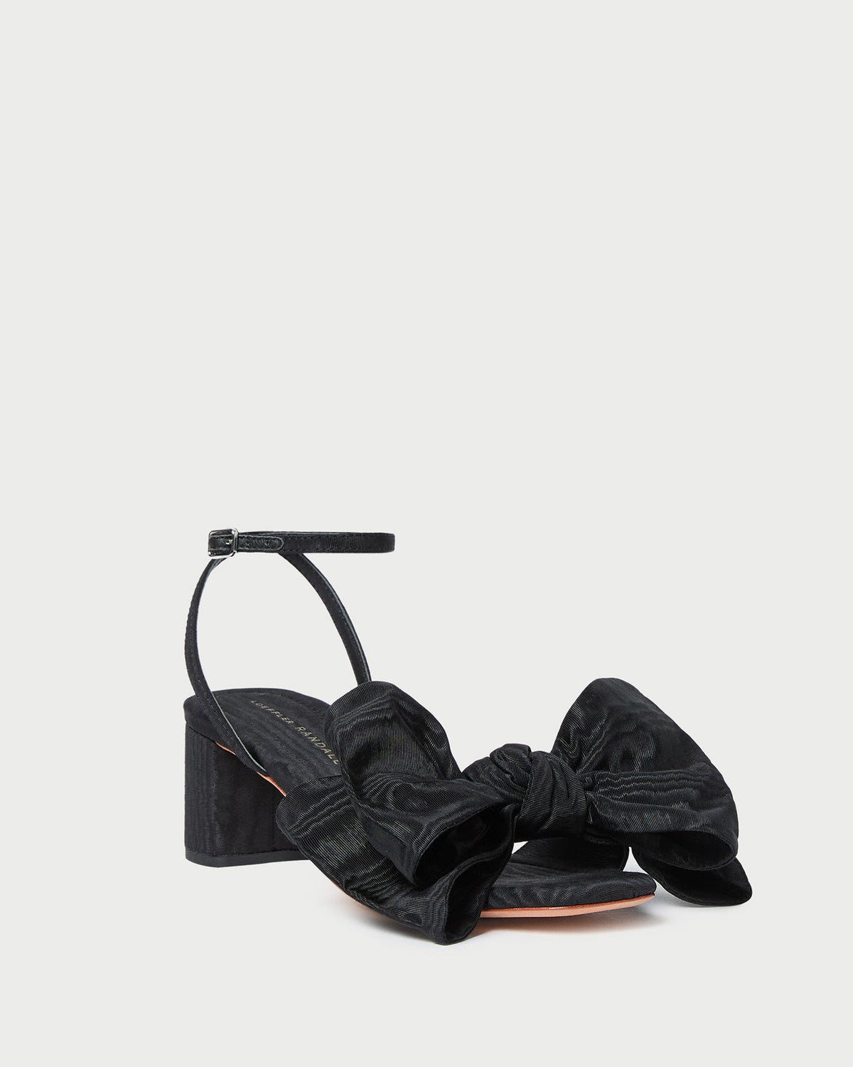 Loeffler Randall Exclusive | Carmen Black Moiré Bow Sandal
