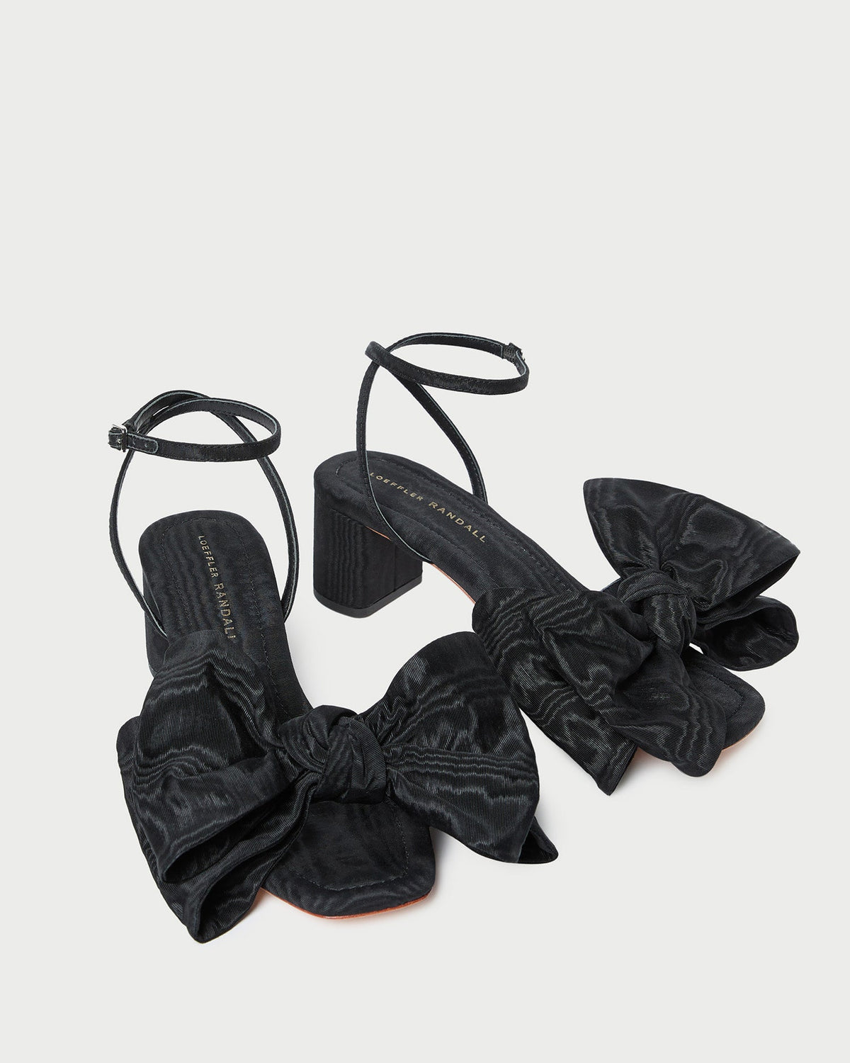Loeffler Randall Exclusive | Carmen Black Moiré Bow Sandal
