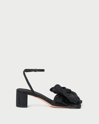 Loeffler Randall Exclusive | Carmen Black Moiré Bow Sandal