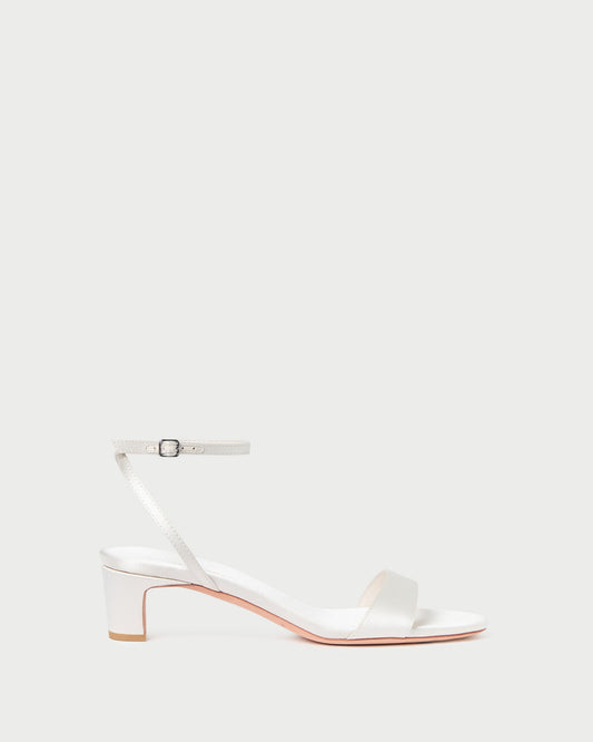 Loeffler Randall Best Price | Alice Cream Satin Sandal