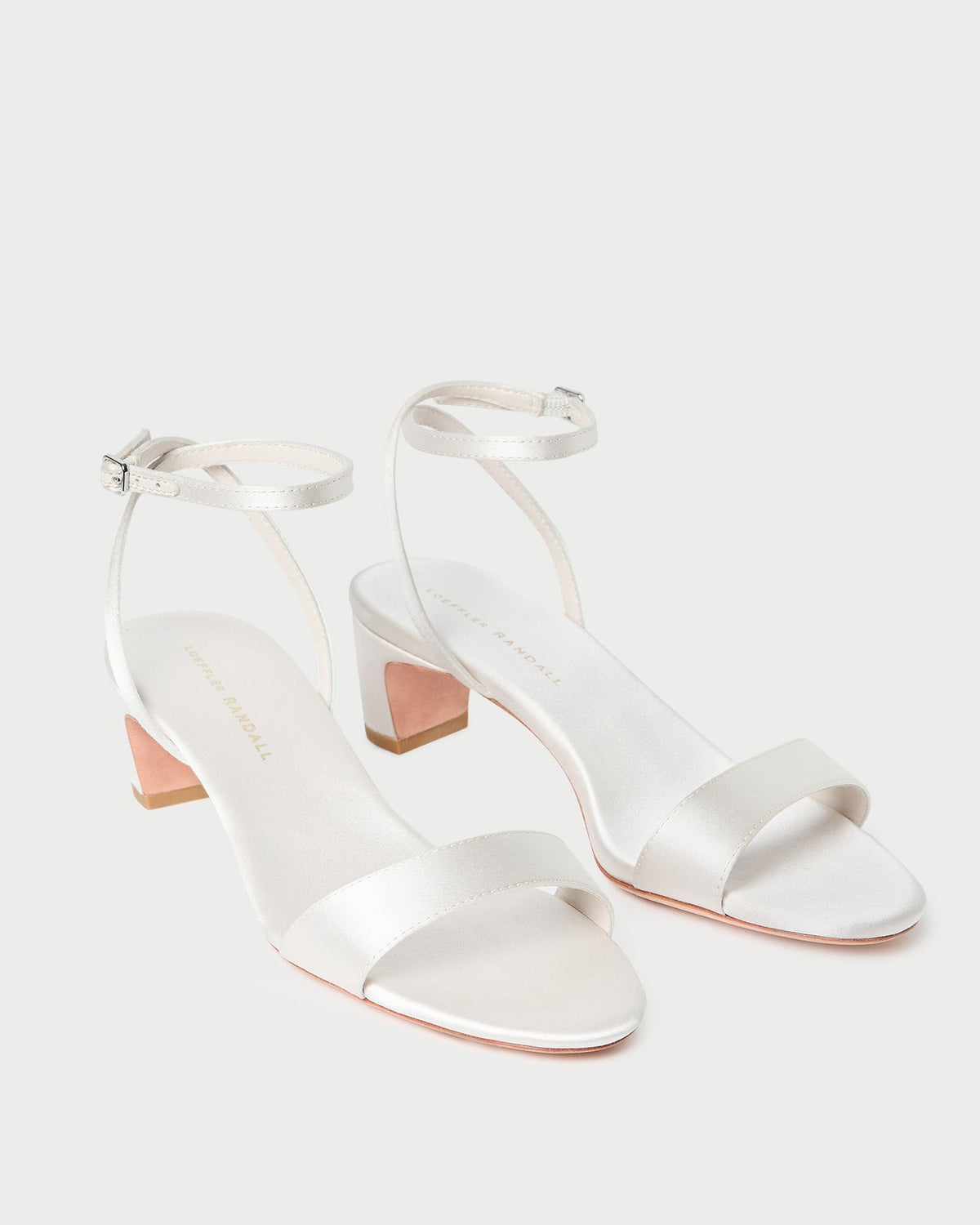 Loeffler Randall Best Price | Alice Cream Satin Sandal