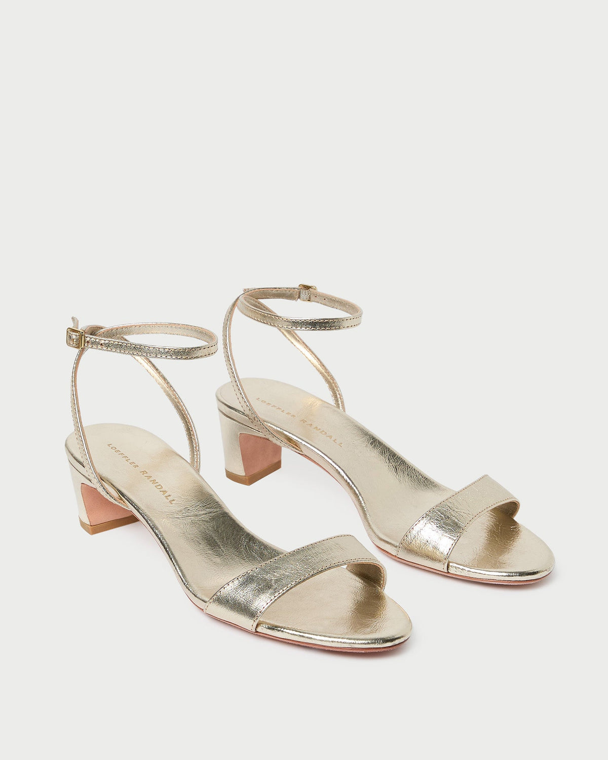 Loeffler Randall Latest | Alice Champagne Leather Sandal