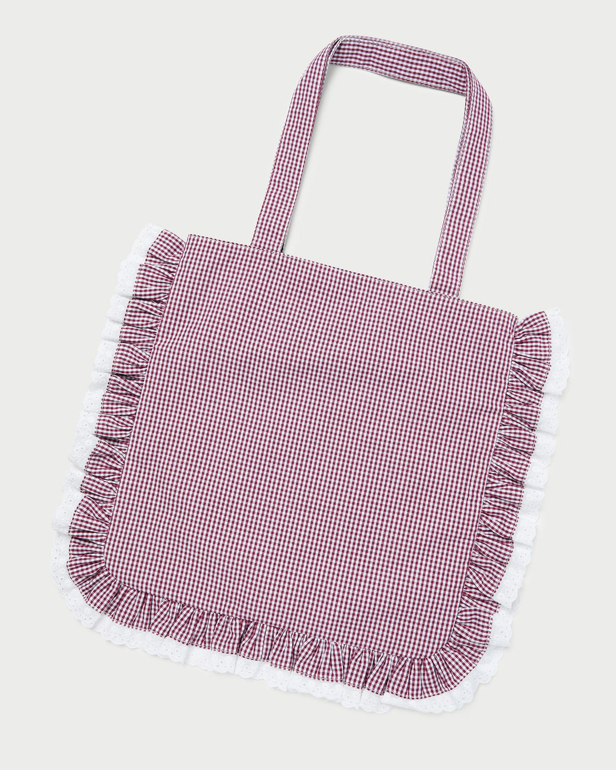 Loeffler Randall New | Justine Maroon Ruffle Tote
