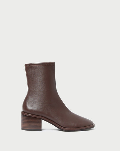 Loeffler Randall Top Pick | Roxy Espresso Leather Ankle Bootie