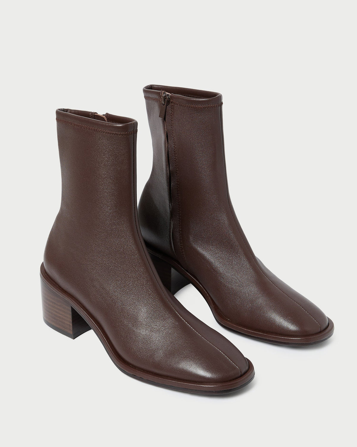 Loeffler Randall Top Pick | Roxy Espresso Leather Ankle Bootie