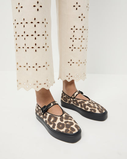 Loeffler Randall Hot Sale | Cooper Leopard Mary Jane Sneaker