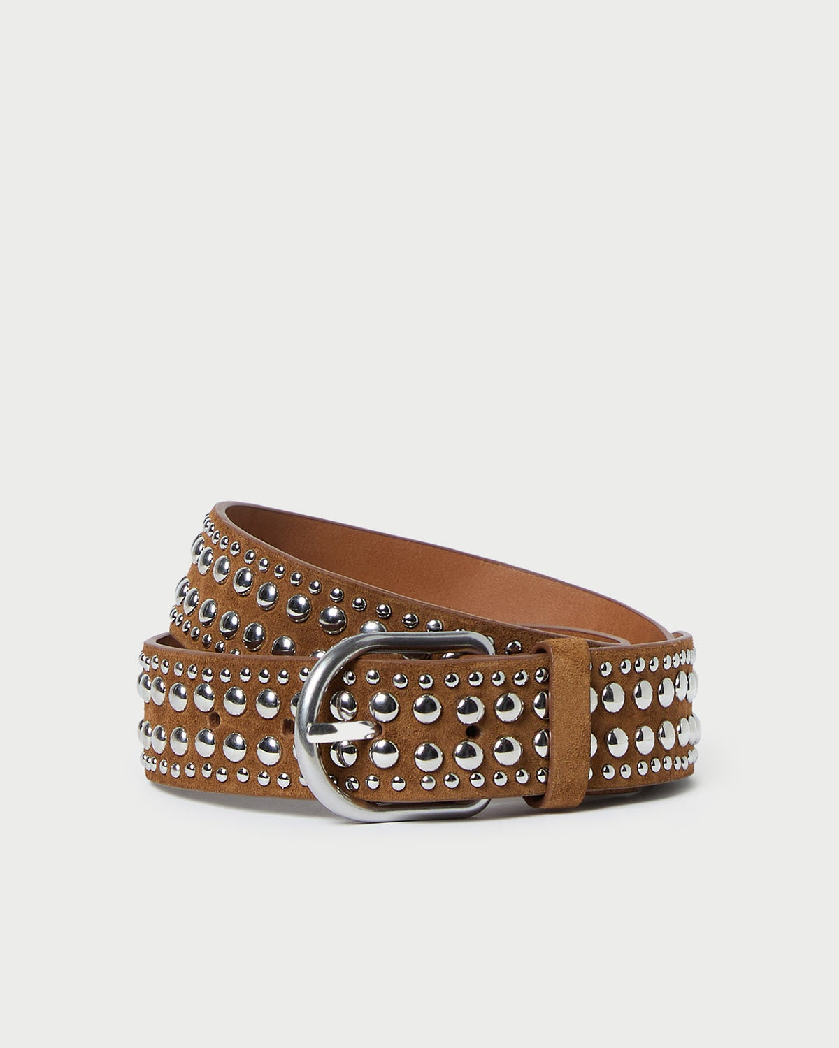 Loeffler Randall New | Isaac Cacao/Silver Studded Belt