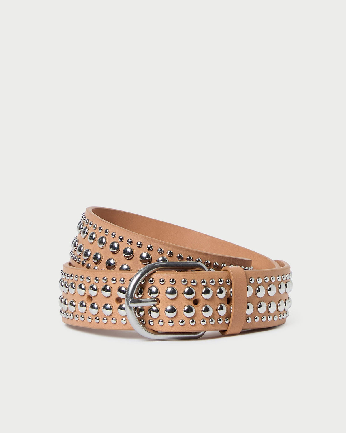 Loeffler Randall Special Offer | Isaac Honey/Silver Studded Belt