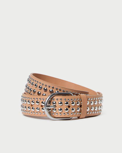 Loeffler Randall Special Offer | Isaac Honey/Silver Studded Belt