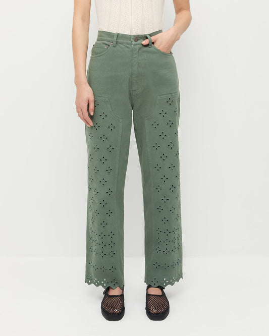 Loeffler Randall Special Offer | Demi Embroidered Pant