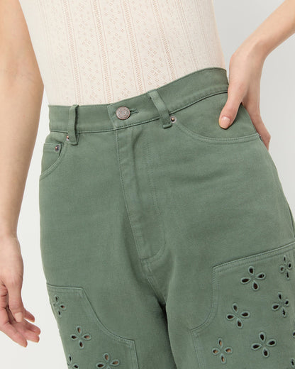 Loeffler Randall Special Offer | Demi Embroidered Pant