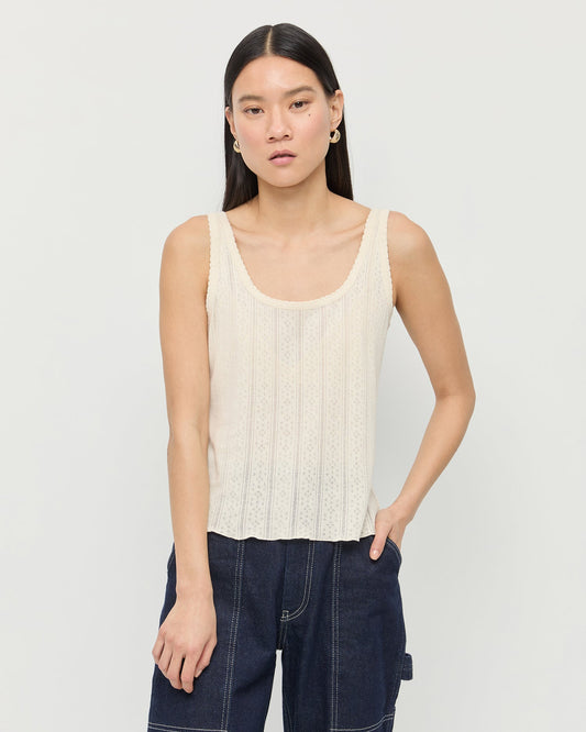 Loeffler Randall Essential | Rylee Pointelle Tank Top