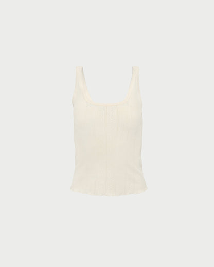 Loeffler Randall Essential | Rylee Pointelle Tank Top