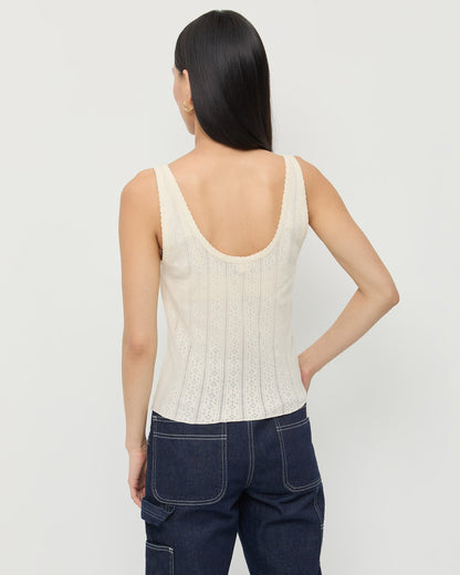 Loeffler Randall Essential | Rylee Pointelle Tank Top