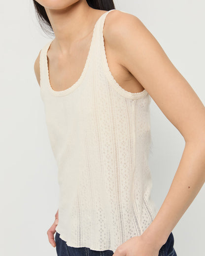 Loeffler Randall Essential | Rylee Pointelle Tank Top