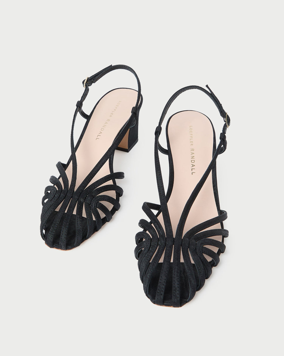 Loeffler Randall Premium | Priscilla Black Moiré Heeled Sandal