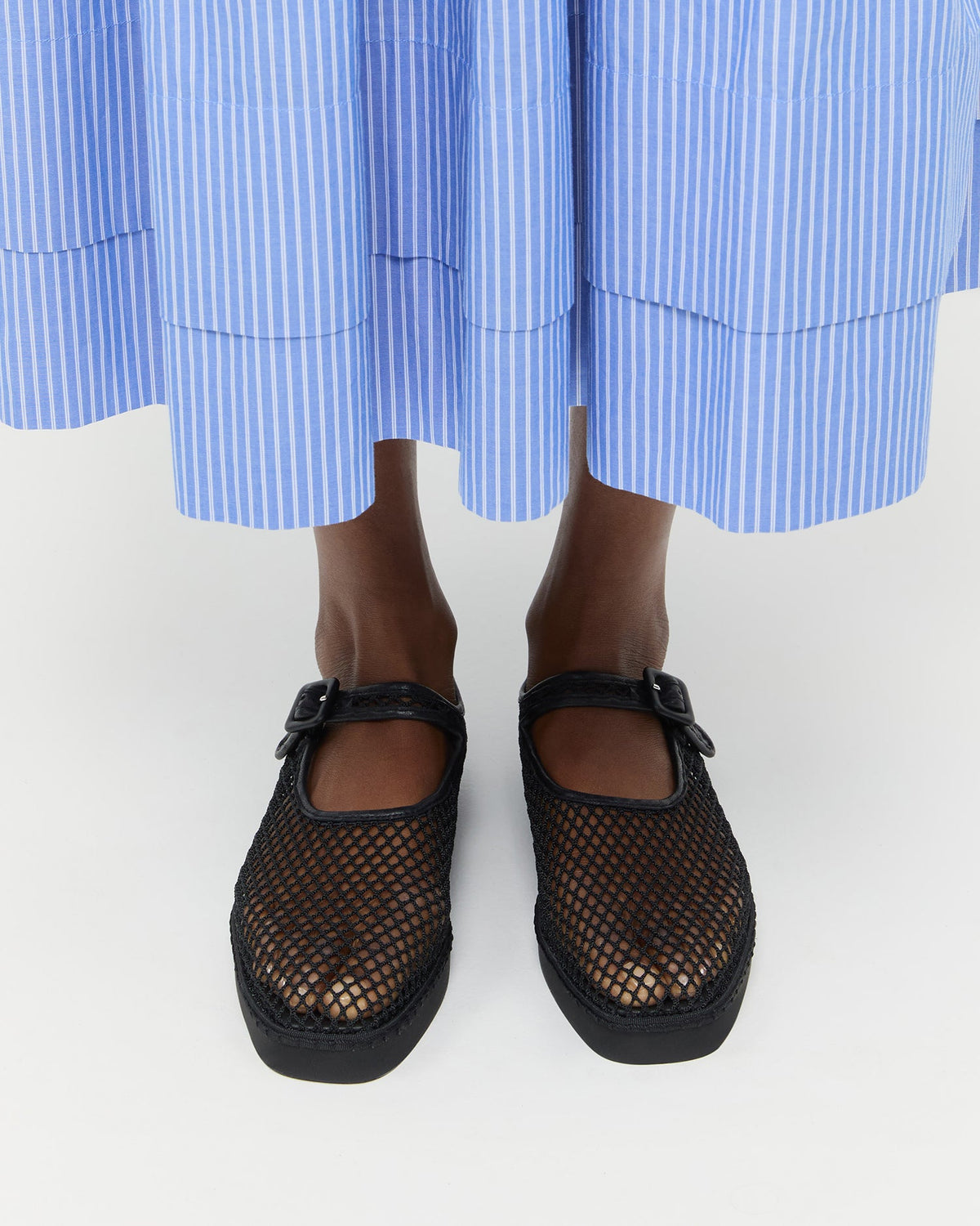 Loeffler Randall Trending | Rita Black Netted Mary Jane